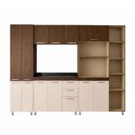 4 Piece Kitchen Scheme - Alpine Oak + Cappuccino