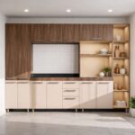 4 Piece Kitchen Scheme - Alpine Oak + Cappuccino