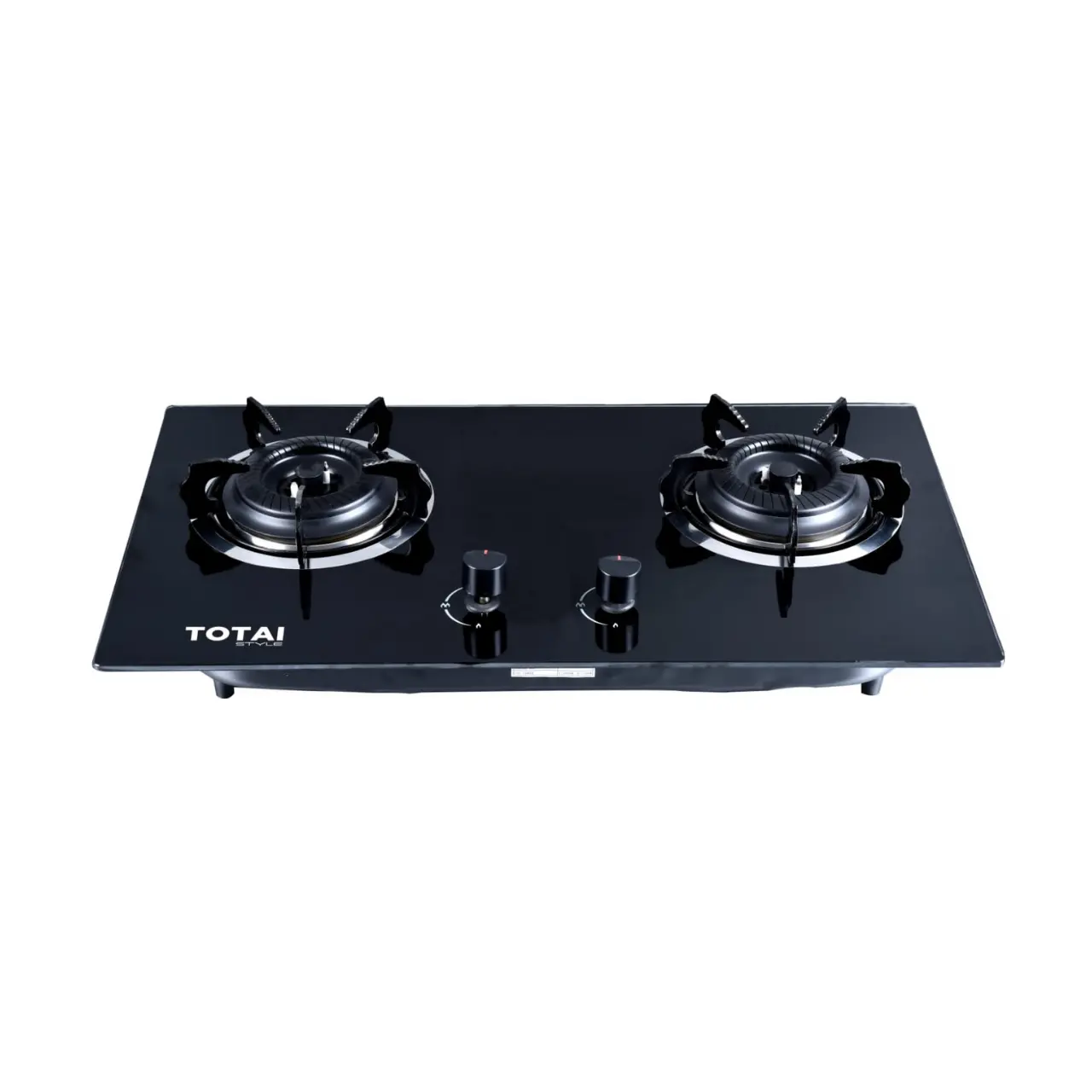 GOG2BNR Totai - TS 2 Burner Gas on Glass Hob - GOG2BNR