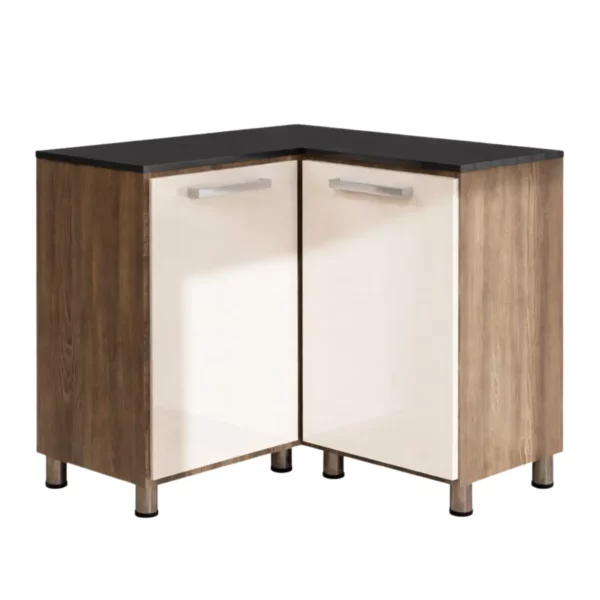 Alpine Oak + Cappuccino Corner Unit