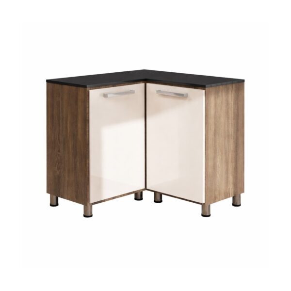 Alpine Oak + Cappuccino Corner Unit