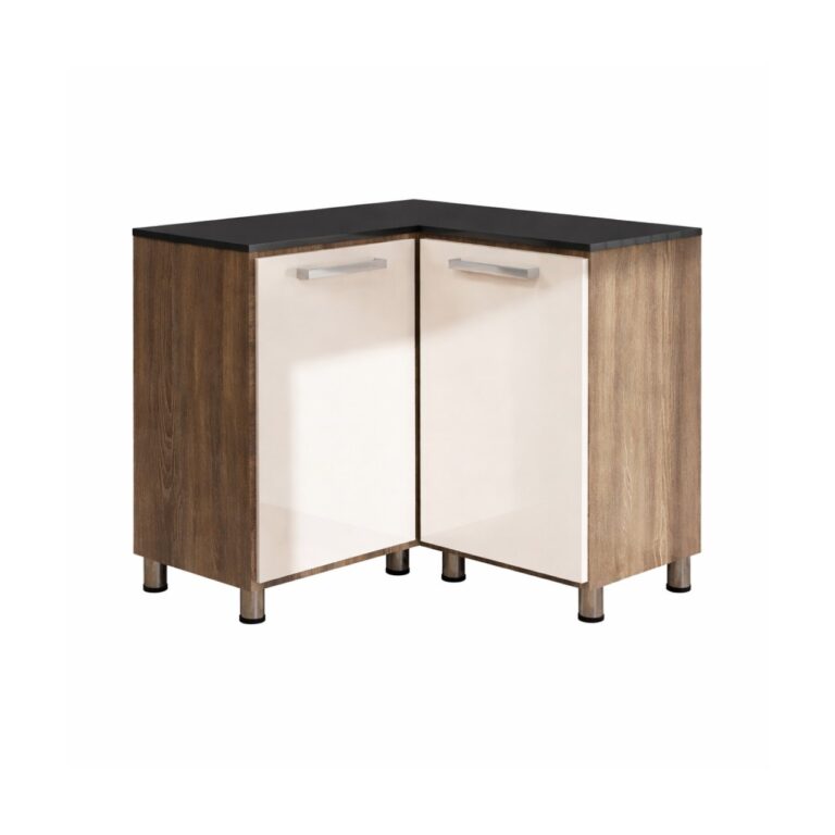 Alpine Oak + Cappuccino Corner Unit