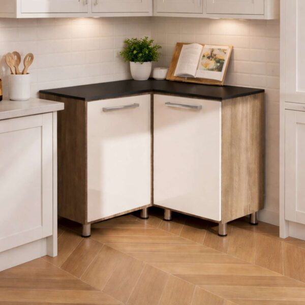 Alpine Oak + Cappuccino Corner Unit