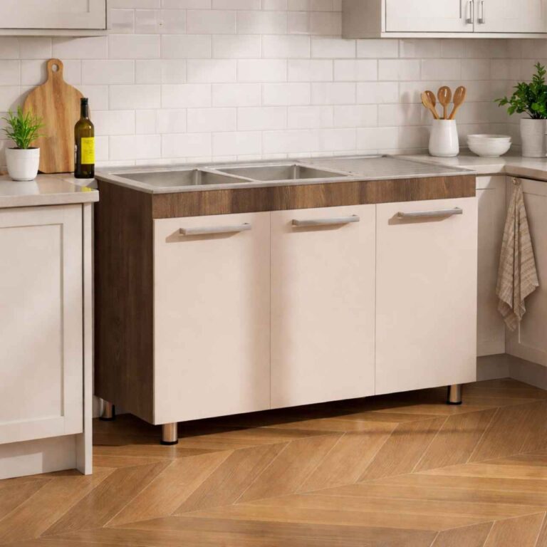 Alpine Oak + Cappuccino Sink Unit