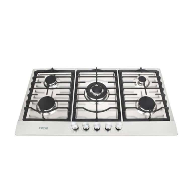 Totai - 5 Burner Gas Hob Stainless Steel - TS5BNRSS