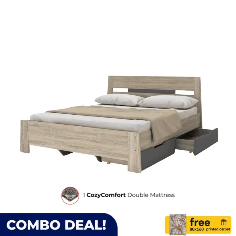 Timeless Bed Frame With Cozy Comfort Mattress