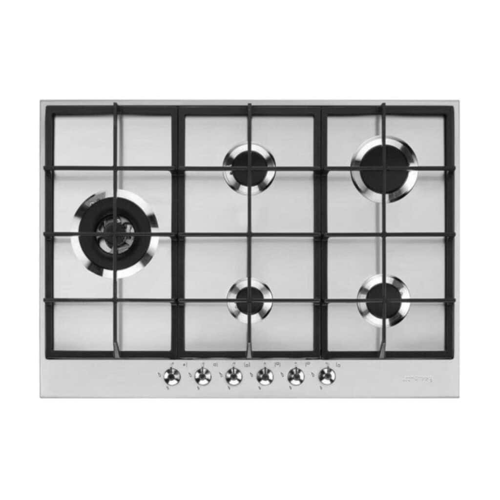 Smeg - 72.5cm Stainless Steel Gas Hob