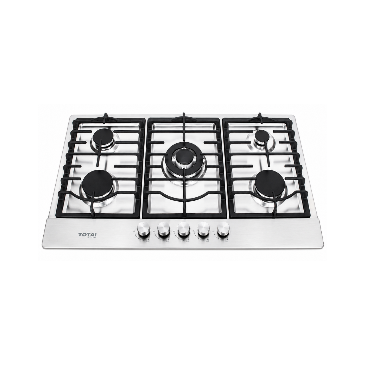 TS5BNRSS Totai - 5 Burner Gas Hob Stainless Steel - TS5BNRSS