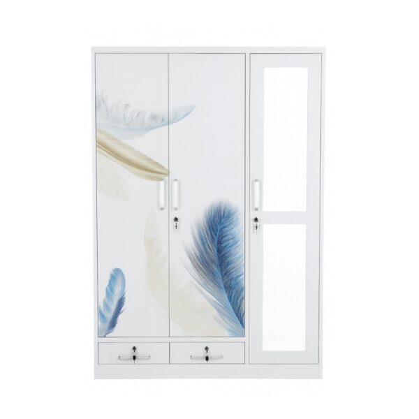 3 Door Metal Wardrobe - Available in 3 Designs (2)