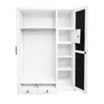 3 Door Metal Wardrobe with Mirror – MWMET3