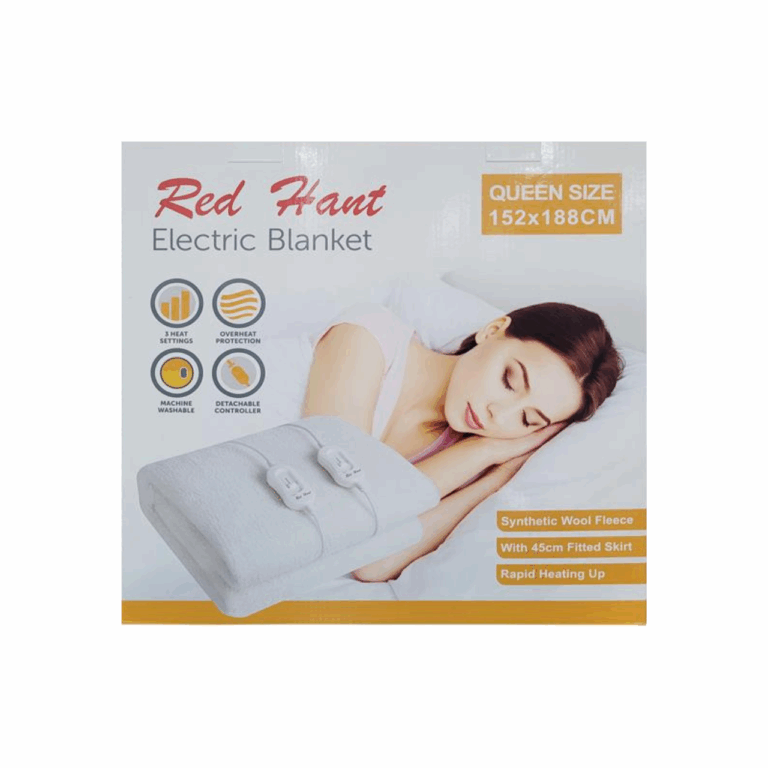 Red Hant - Fitted Queen Electric Blanket - EB1013