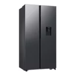 Samsung - 560L Side-by-Side Fridge with Dispenser Matt Black - RS57DG4100B4FA