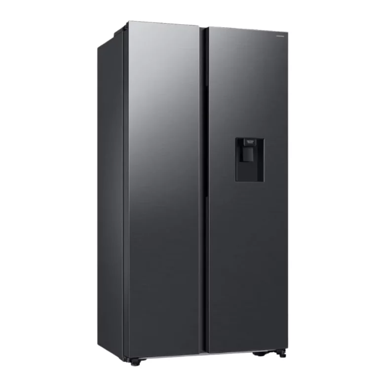 Samsung - 560L Side-by-Side Fridge with Dispenser Matt Black - RS57DG4100B4FA