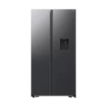 Samsung - 560L Side-by-Side Fridge with Dispenser Matt Black - RS57DG4100B4FA