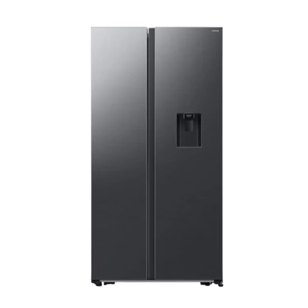 Samsung - 560L Side-by-Side Fridge with Dispenser Matt Black - RS57DG4100B4FA