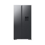 Samsung - 560L Side-by-Side Fridge with Dispenser Matt Black - RS57DG4100B4FA
