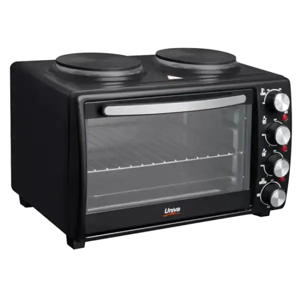 Univa - 30L Mini Oven with Plate Black