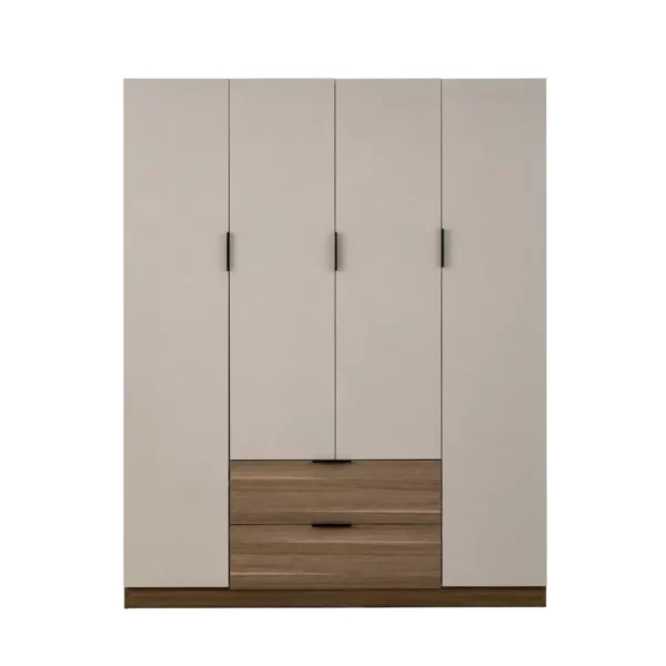 Modern 4 Door Wardrobe – Two Colour Options