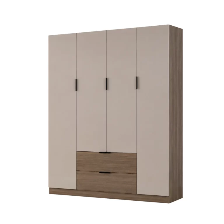 Modern 4 Door Wardrobe – Two Colour Options
