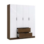 Modern 4 Door Wardrobe – Two Colour Options