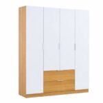 Modern 4 Door Wardrobe – Two Colour Options - Image 12