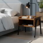 Modern Oak Night Stand - Available in two colours - MWTF100 - Image 6