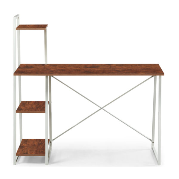 Study Desk with Shelves – Oak Finish - MWTF2028