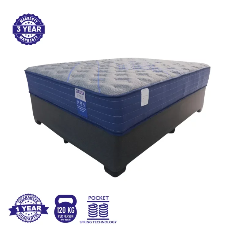 Monaco Mattress and Base Set Blue