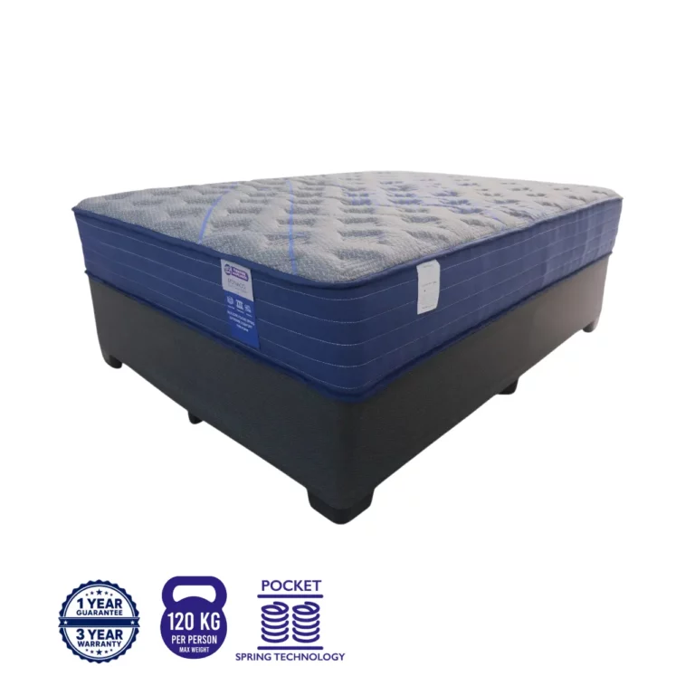 Monaco Mattress and Base Set Blue