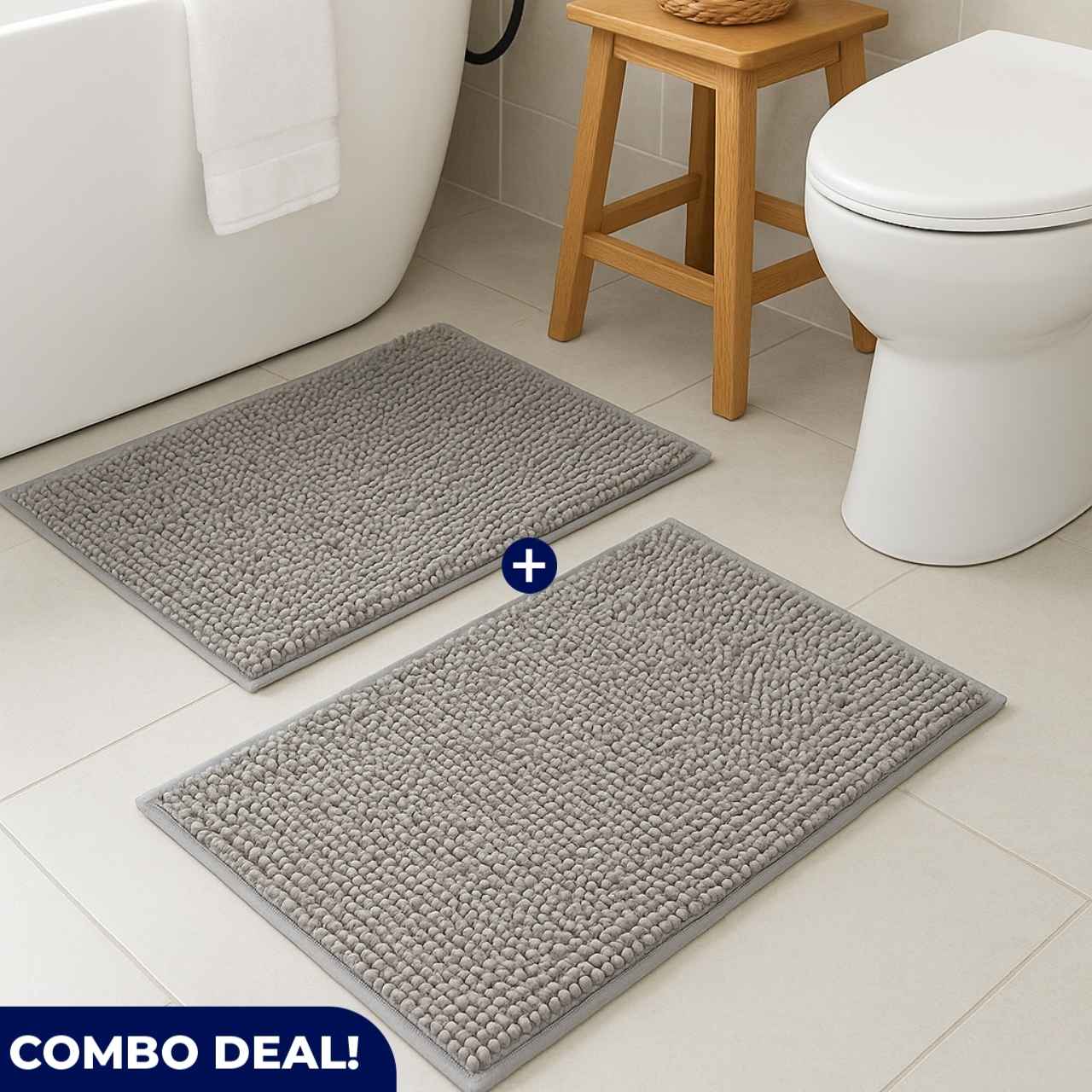 Bathroom Mat Combo 2-Piece Bathroom Mat Set