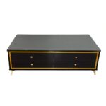 Modern Black & Gold 4-Drawer Coffee Table – MWCT958