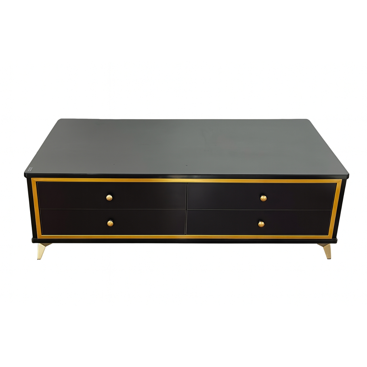 MWCT958 Modern Black & Gold 4-Drawer Coffee Table – MWCT958