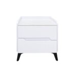 Marble Top White Two-Drawer Nightstand – MW442