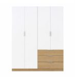 Elegant 4-Door Wardrobe - MW984 - Available in 2 colors - Image 4