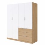 Elegant 4-Door Wardrobe - MW984 - Available in 2 colors - Image 7