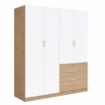 Elegant 4-Door Wardrobe - MW984 - Available in 2 colors - Image 6