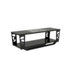 Modern Black Glass TV Stand - MWTV243 - Image 4