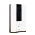 3 Door Wardrobe White Wood Grain - MW33GL