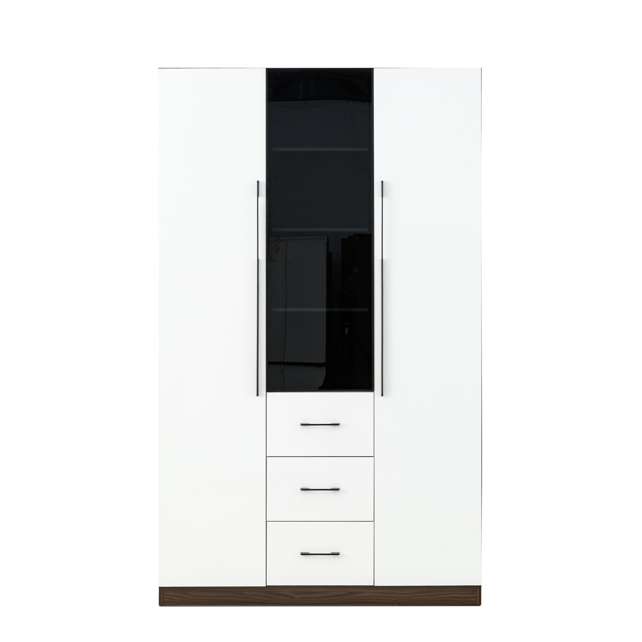 MW33GL 3 Door Wardrobe White Wood Grain - MW33GL