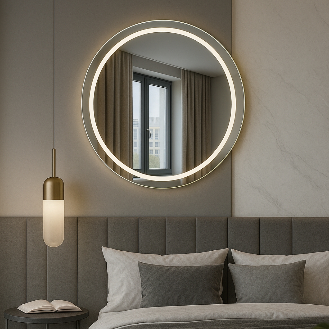 DAC622 (37) Round Mirror with Light - MWMR05L - Image 1