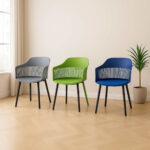 Modern Colourful Plastic Armchair - MWCH7 - Image 4