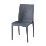 Contemporary Wicker-Style Plastic Chair - MWCH9 - Image 2