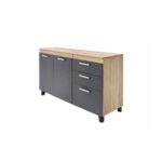 Sonoma Elegance 3-Door Base Cabinet - MWMY3DB - Image 3