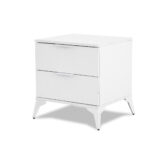 Modern White 2 Drawer Chest - MW352