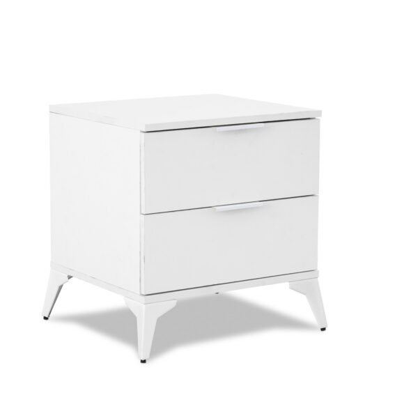 Modern White 2 Drawer Chest - MW352
