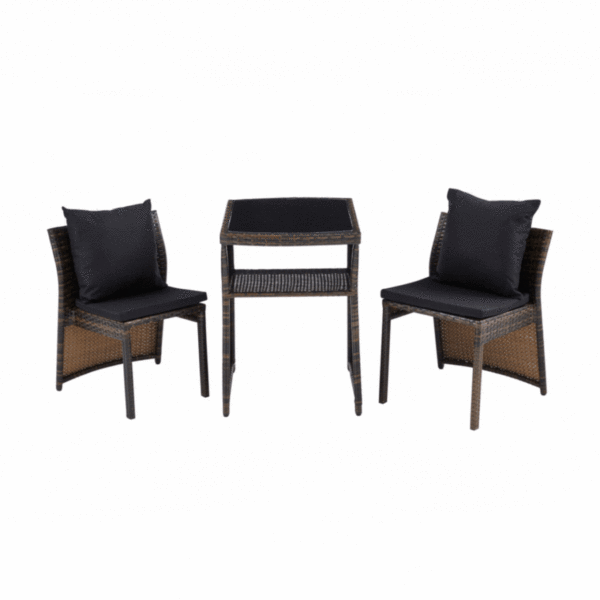 Elegant Brown Outdoor Rattan Dining Set - MWOUT7