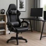 Stealth Pro Black and Grey Racing Chair – MW116 - Image 2
