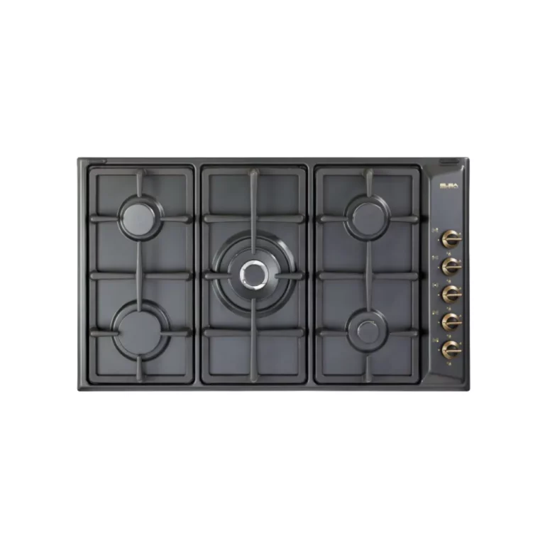 ELBA Elio 90cm 5 Burner Gas Hob (Anthracite) - 02/EN95-545AND