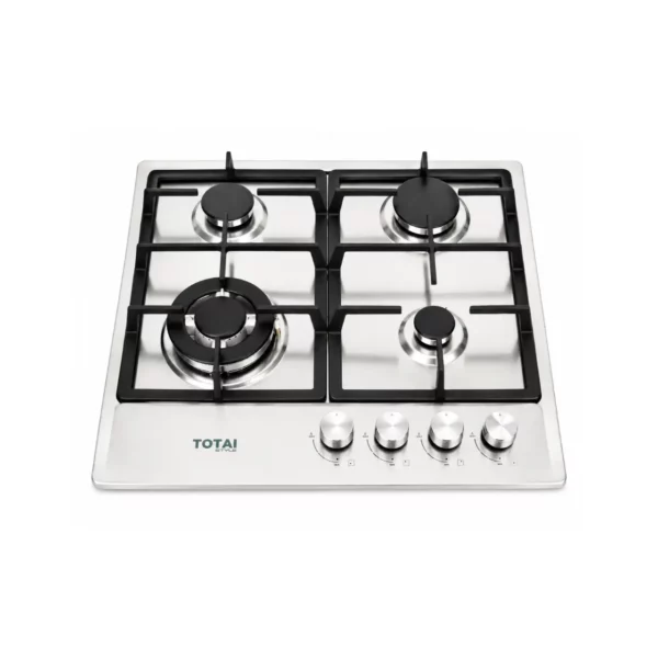 Totai - 60cm 4 Burner Gas Hob Stainless Steel - 03/TS4BNR-SS