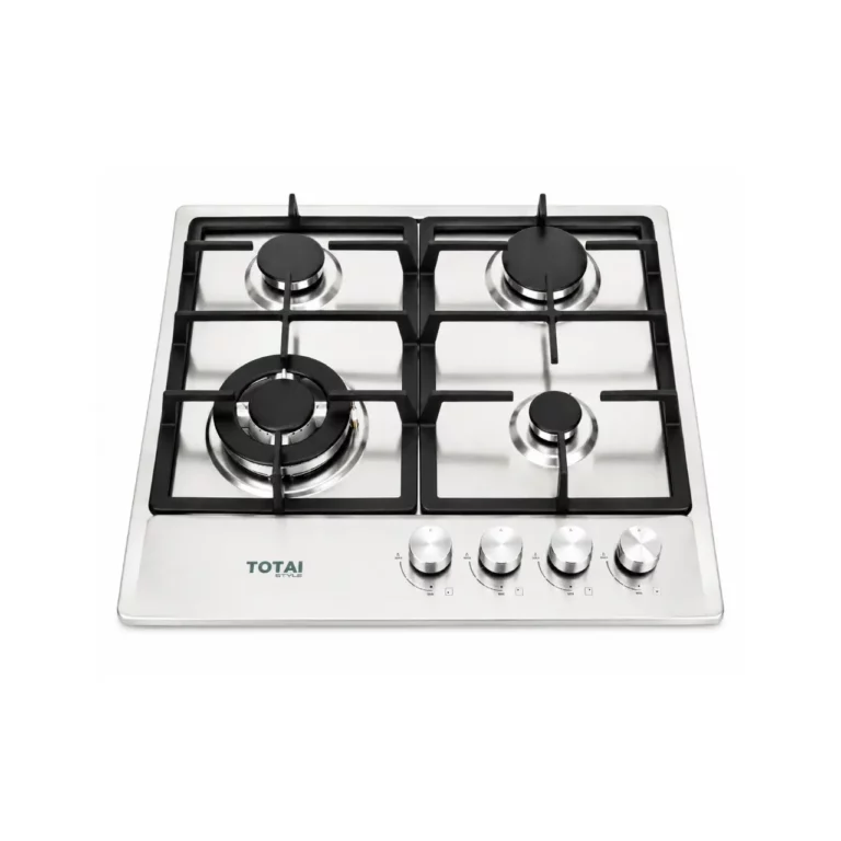 Totai - 60cm 4 Burner Gas Hob Stainless Steel - 03/TS4BNR-SS